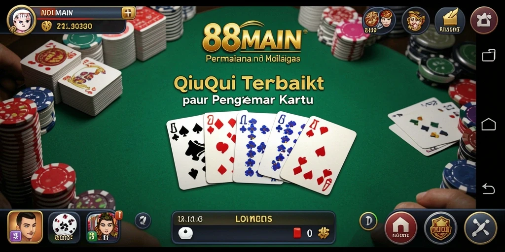 Tampilan gameplay QiuQiu yang menegangkan dan seru.