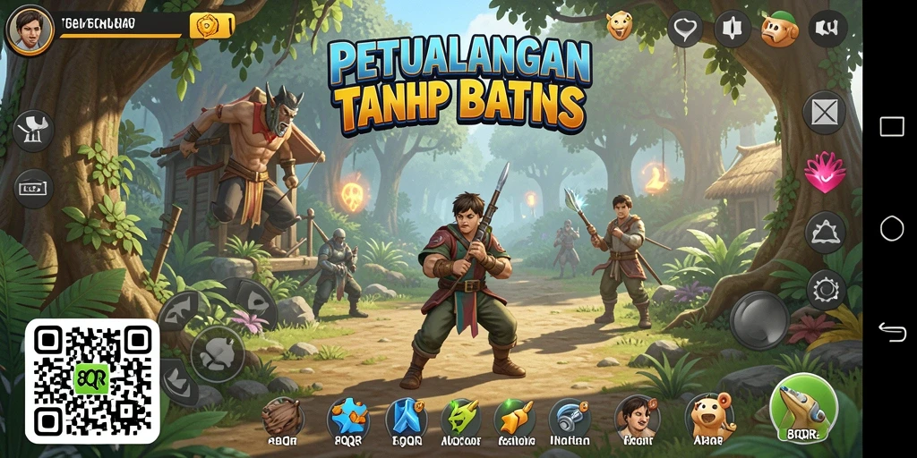 Screenshot utama 8QR menampilkan gameplay yang mendebarkan.