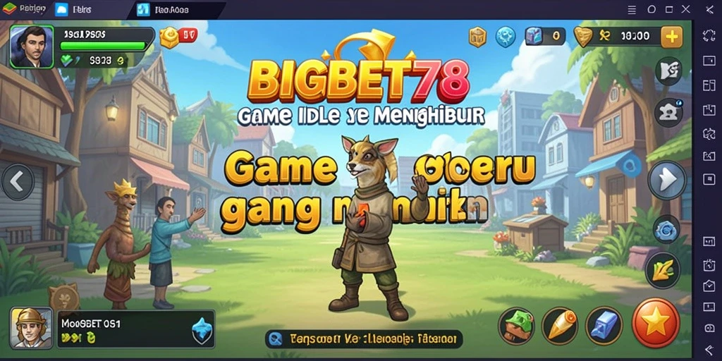 Tampilan gameplay menarik dari BIGBET78 dengan elemen Idle yang seru.
