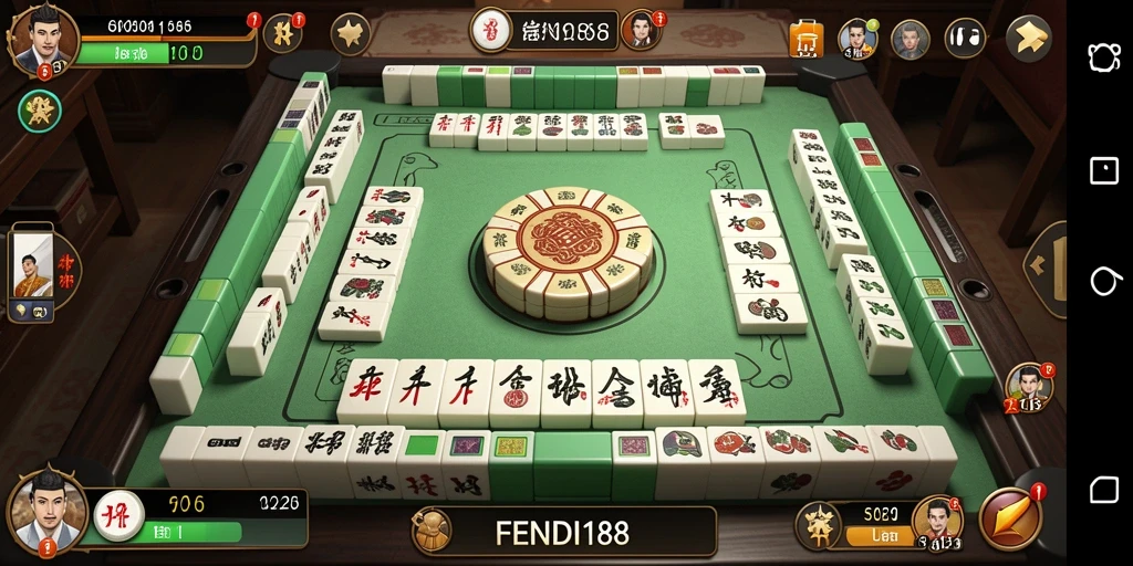 Tampilan gameplay Mahjong yang seru dan menantang di FENDI188.