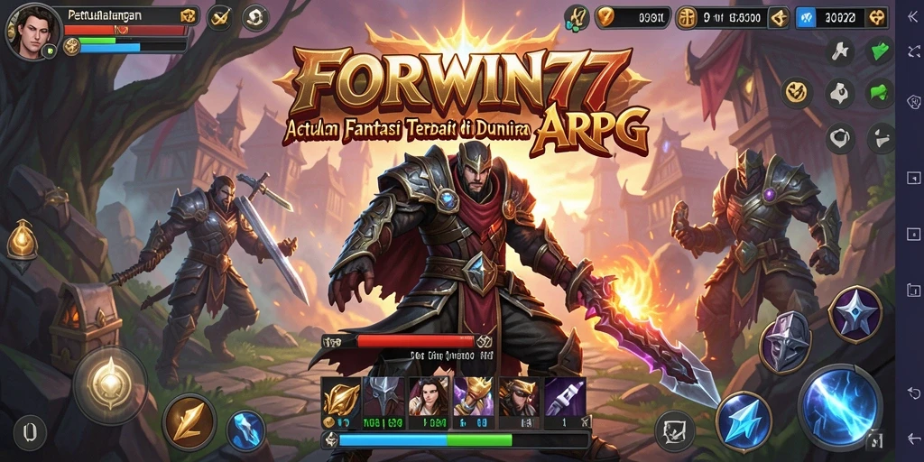 Tampilan seru gameplay ARPG FORWIN77 yang penuh aksi.