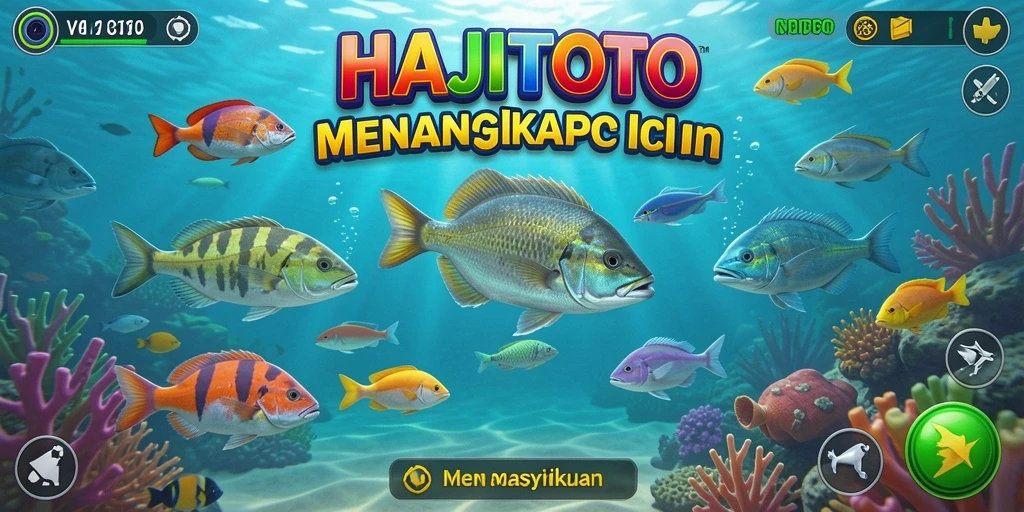 Tampilan gameplay HAJITOTO yang menarik dengan berbagai jenis ikan.