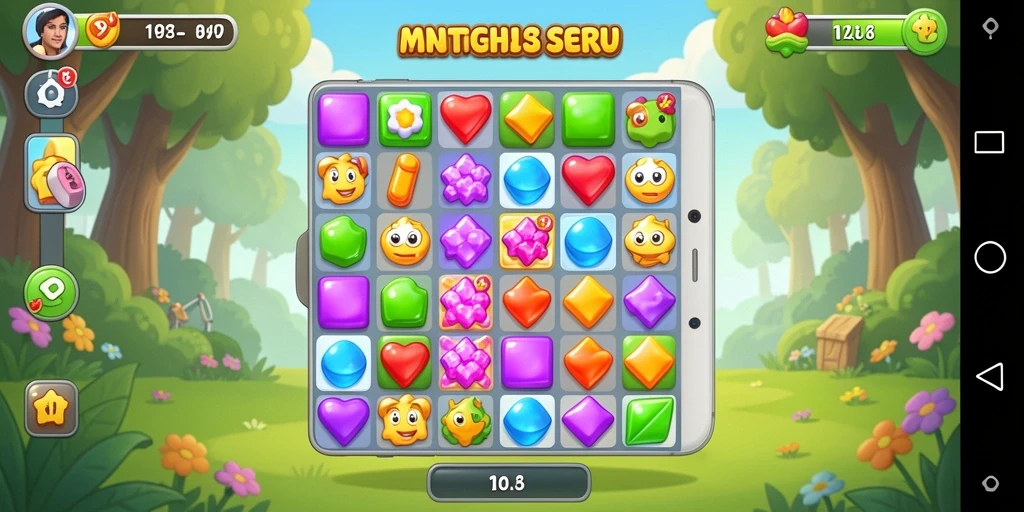 Tampilan gameplay menakjubkan dari ID6788 dalam genre Match-3.