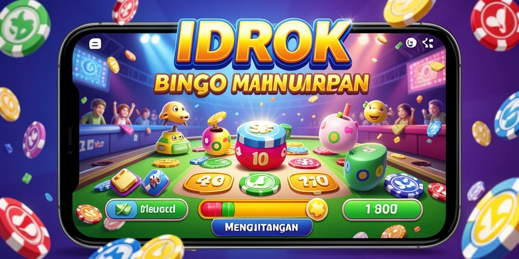 Gameplay menarik Bingo di IDROK dengan suasana kompetitif.