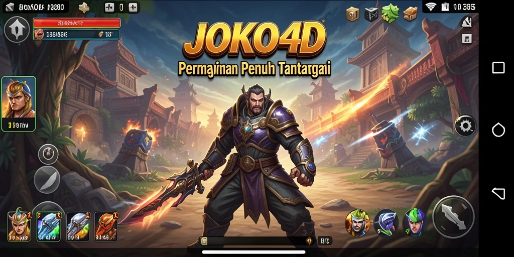 Screenshot utama JOKO4D menampilkan aksi strategi yang mendebarkan.
