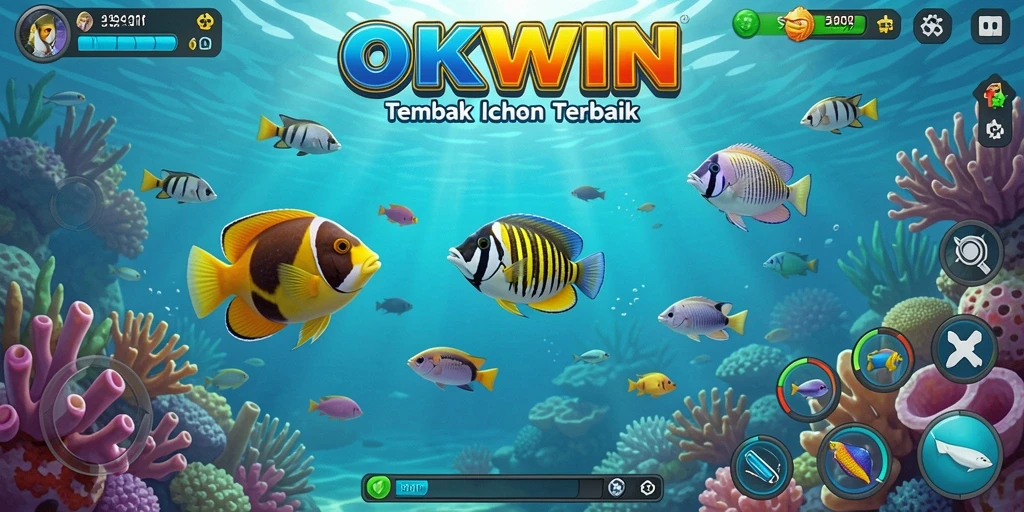 Screenshot menunjukkan gameplay Tembak Ikan yang menarik dan dinamis.