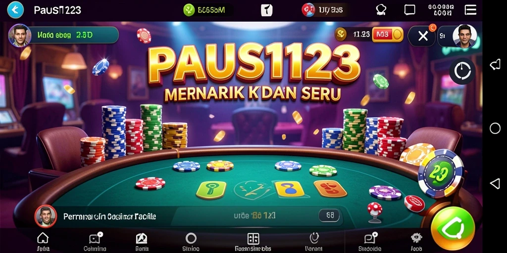 Screenshot gameplay PAUS123 menampilkan suasana Kasino yang menarik.