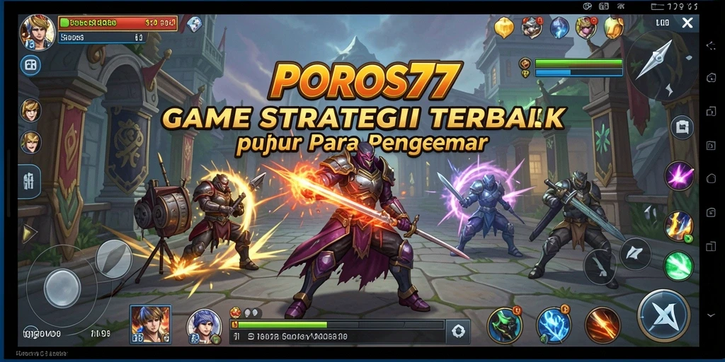Tampilan gameplay POROS77 yang mendebarkan dan penuh strategi.