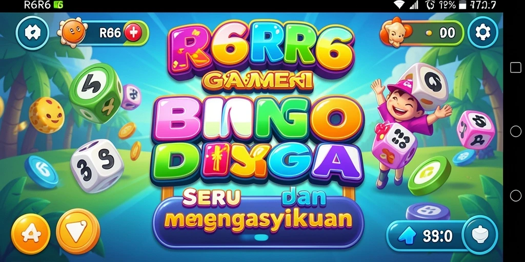 Screenshot gameplay R6R6 menampilkan momen seru dalam permainan Bingo.