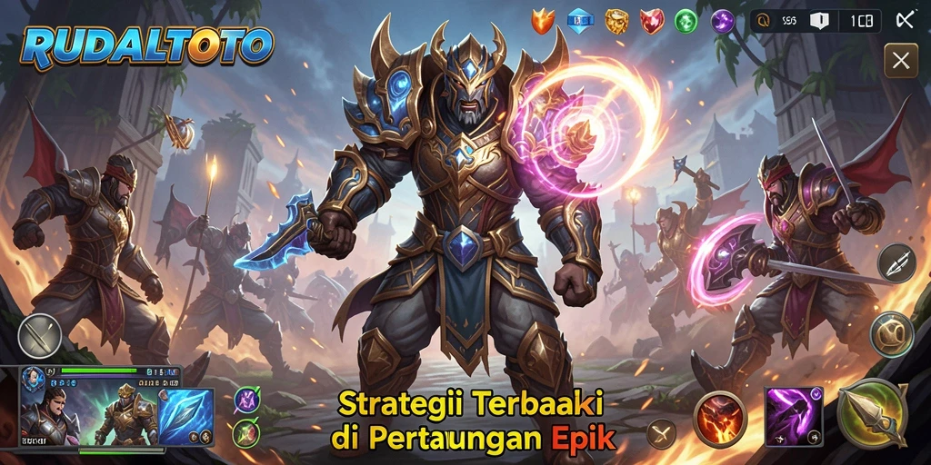 Tampilan gameplay RUDALTOTO yang mendebarkan dan penuh aksi Battle Royale.