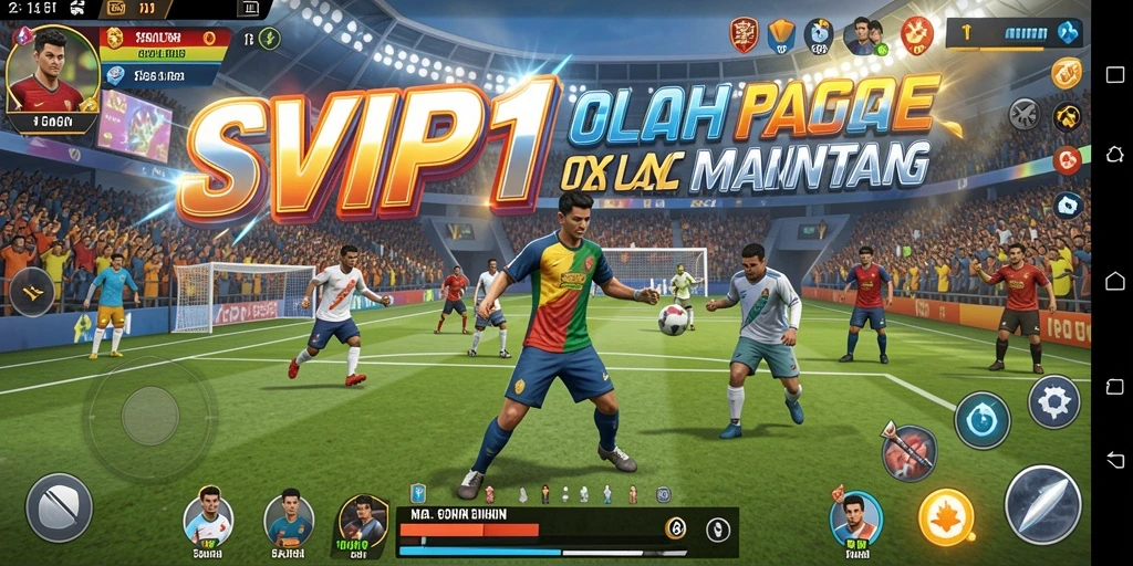 Tampilan gameplay SVIP1 yang menampilkan aksi olahraga seru.