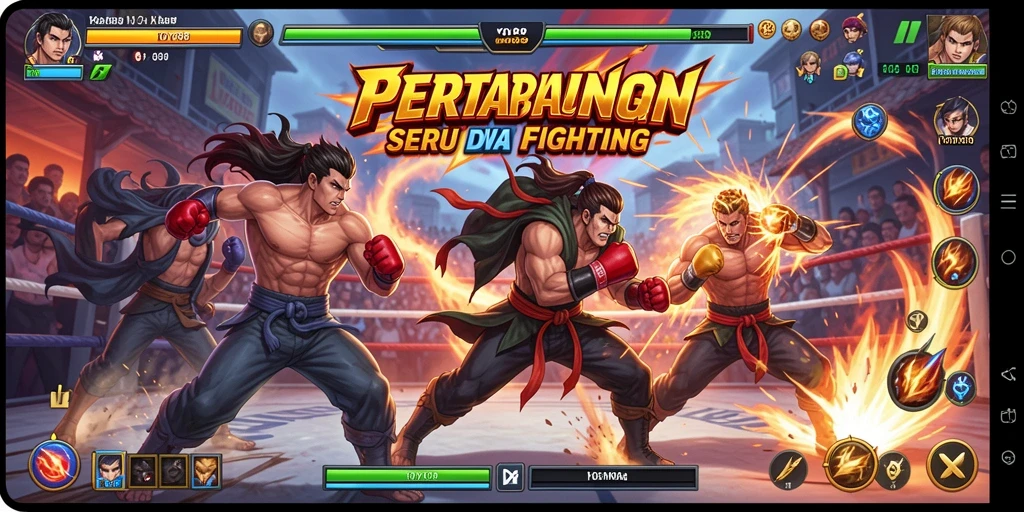 Tangkapan layar YOYO88 menunjukkan aksi pertarungan yang mendebarkan.